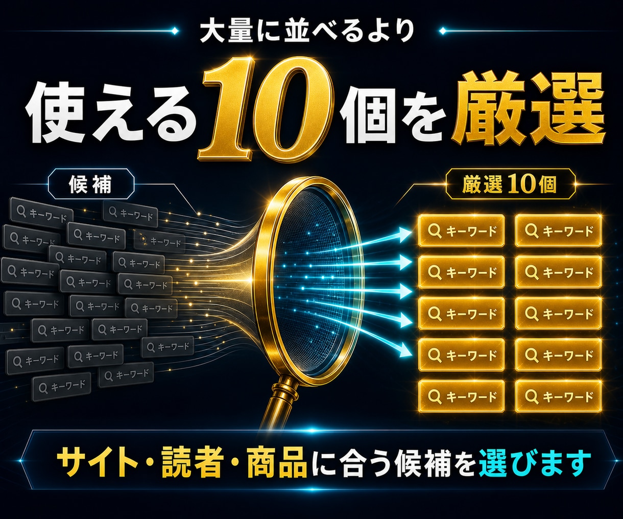 SEO対策・集客用【穴場キーワード】厳選します 検索上位表示を狙える【穴場キーワード10個】を調査！ イメージ3
