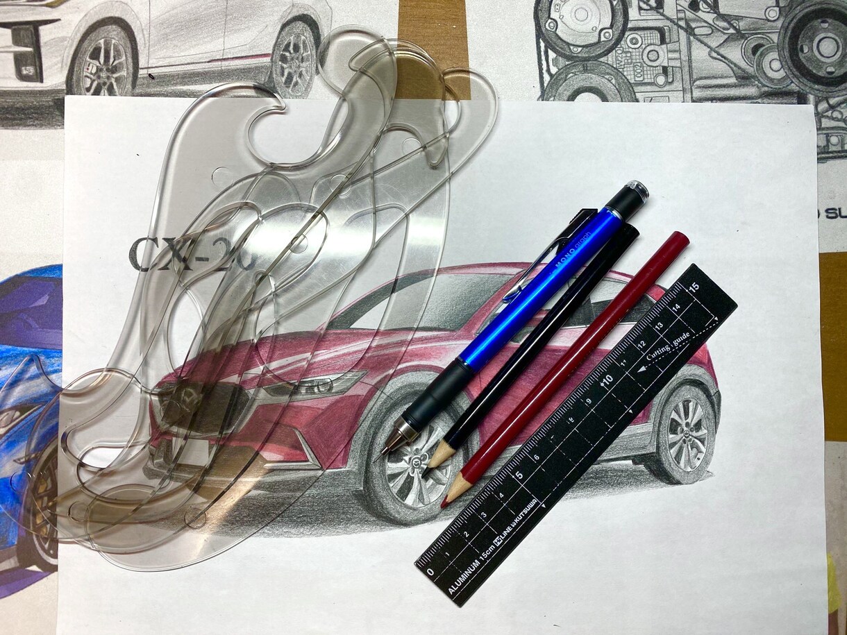 愛車のイラスト、お描きします 愛車の思い出作りや車が好きな人へのプレゼントなどに。 イメージ7