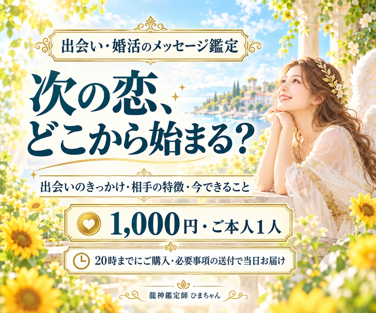 出会い・婚活｜次の恋につながるご縁を占います 出会いのきっかけ・相手の特徴・今できることをお伝えします イメージ1