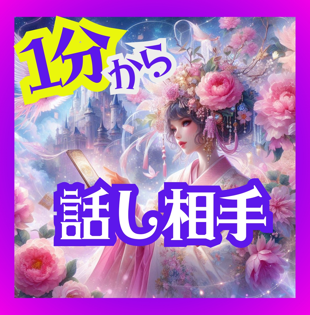 １分でも、あなたの話し相手になります ★どんな些細なことでも構いません、何でもお話し下さい イメージ1
