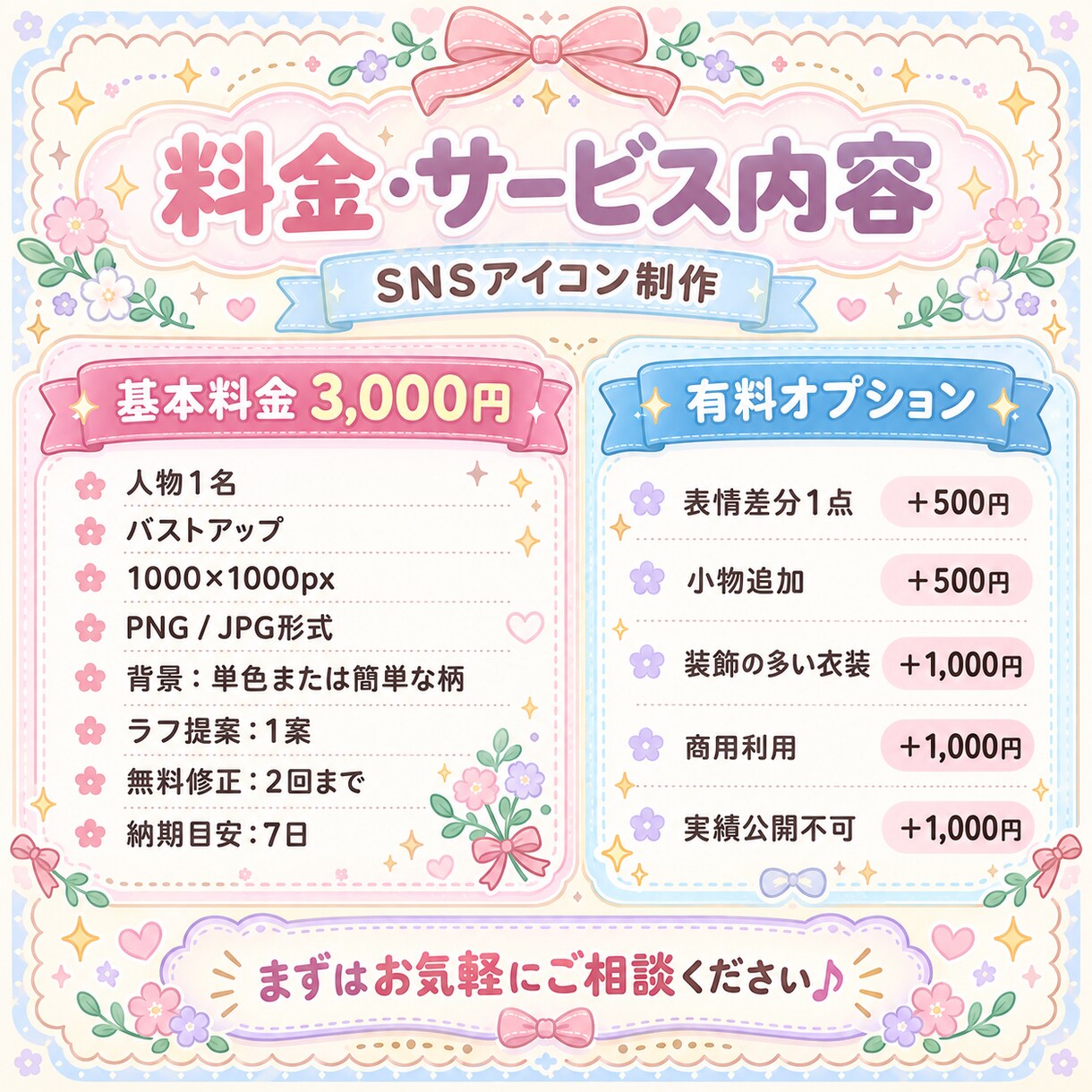 やわらかくてかわいいSNSアイコンを描きます やわらかくてかわいいSNSアイコンを描きます イメージ2
