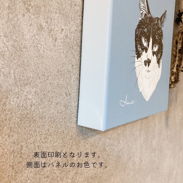 うちのこのお写真をモノクロアートにします モノクロアートをキャンバスパネルに印刷してお届け イメージ3