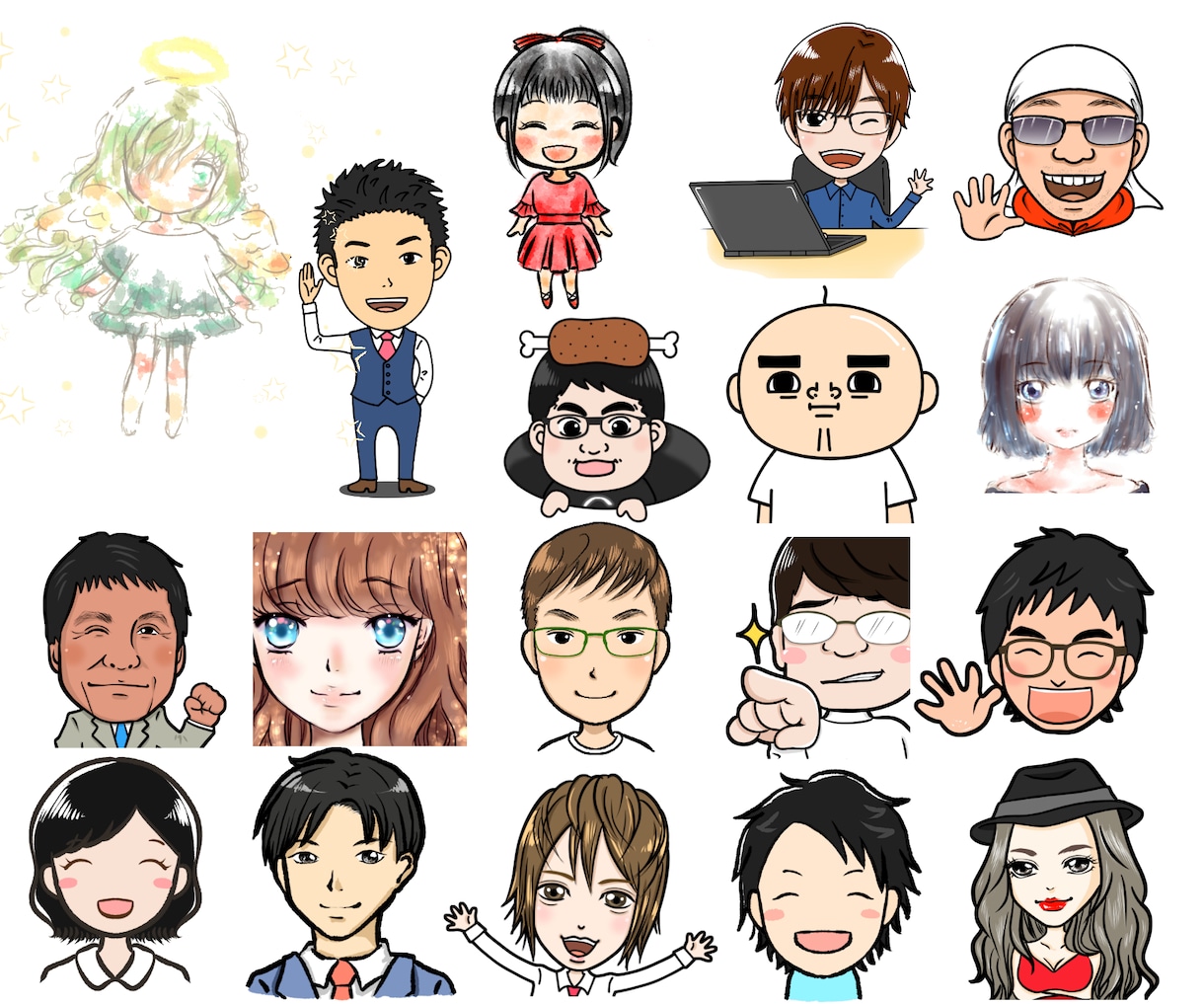 どんな絵柄にも対応可能！アイコン、ヘッダー描きます LINEやTwitter、ブログなどにどうぞ！ イメージ3