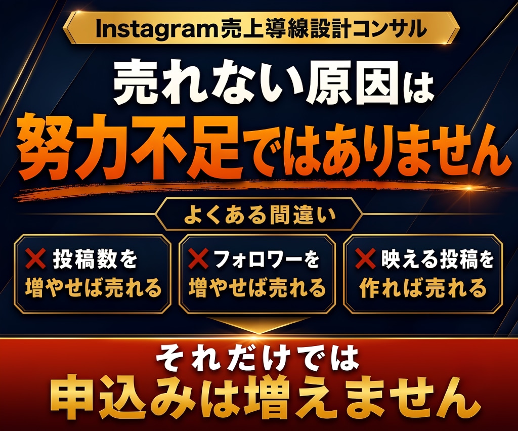 バズより成約を増やすインスタ導線をコンサルします Instagram徹底コンサル｜フォロワー数より成約重視◎ イメージ3