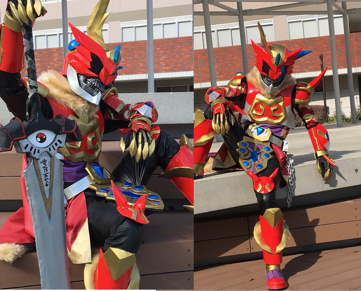 特撮・装甲キャラの三面図を制作します 衣装制作経験者が3D化・実制作まで考えて設計 イメージ6