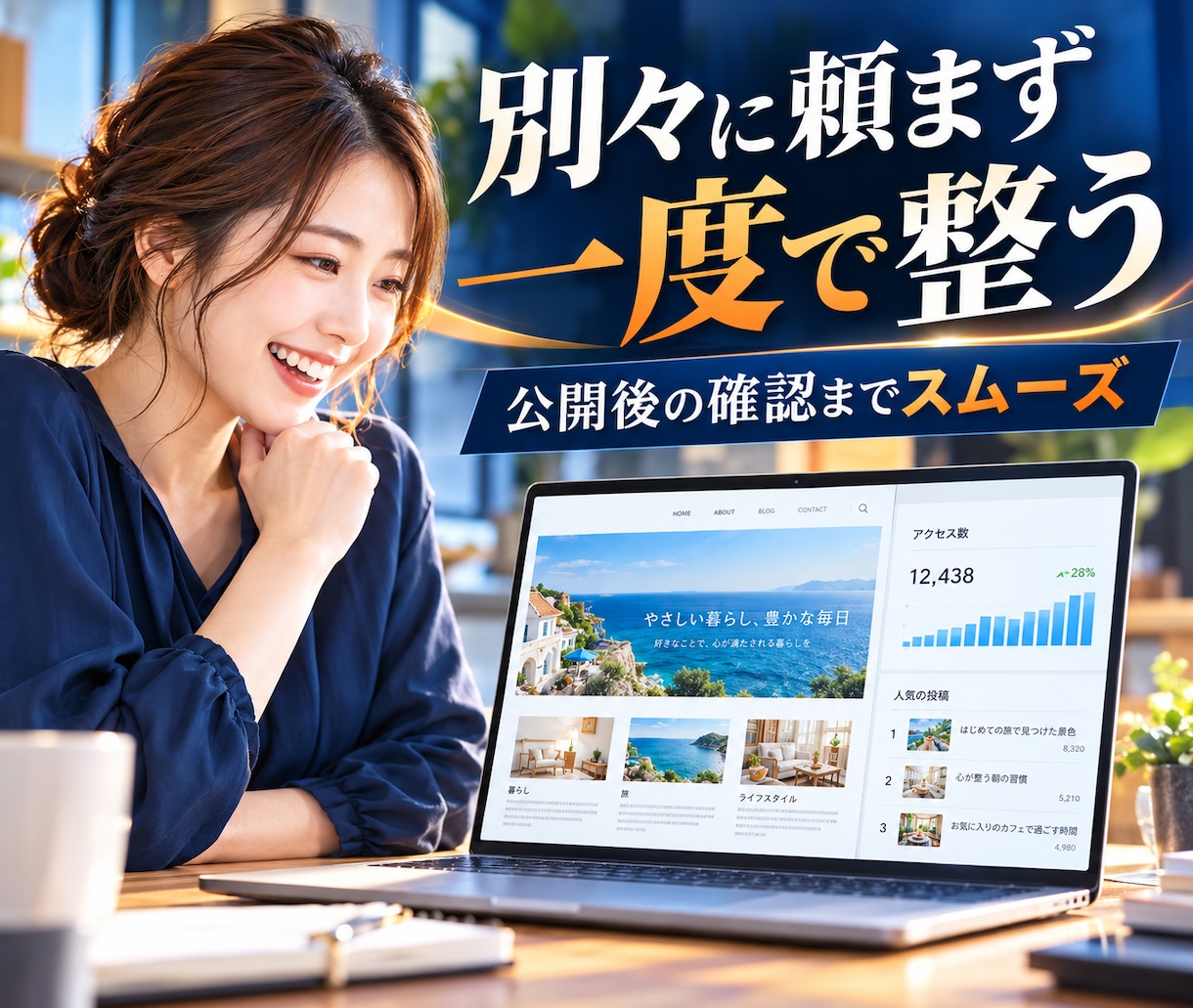 WordPressブログと計測環境を構築します 作った後のアクセスと成果まで見える化します イメージ6