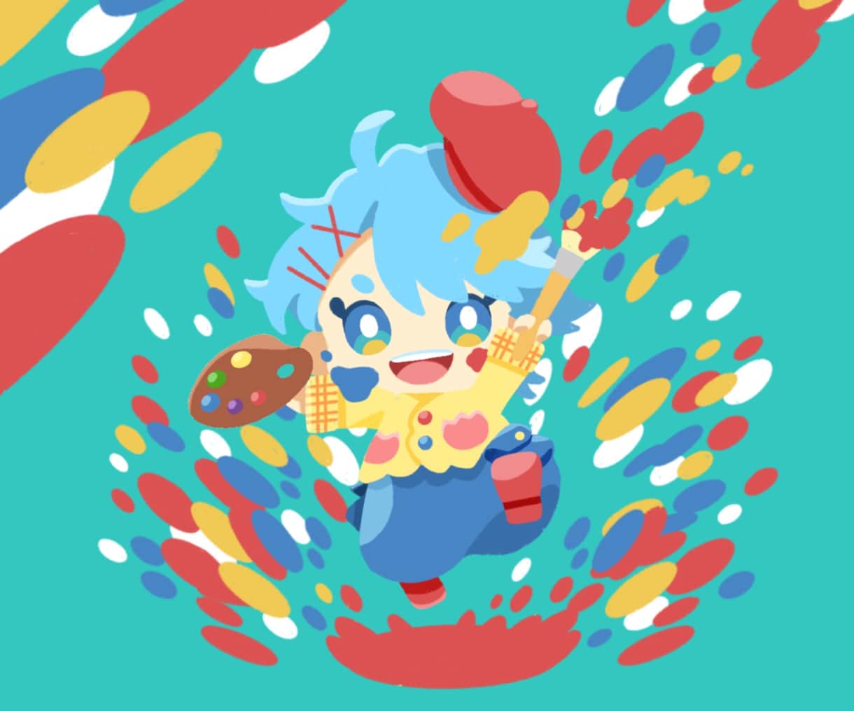 ポップでゆるかわいいミニキャラ描きます ◎商用利用可、マスコットキャラクター、子供向けイラストなどに イメージ1
