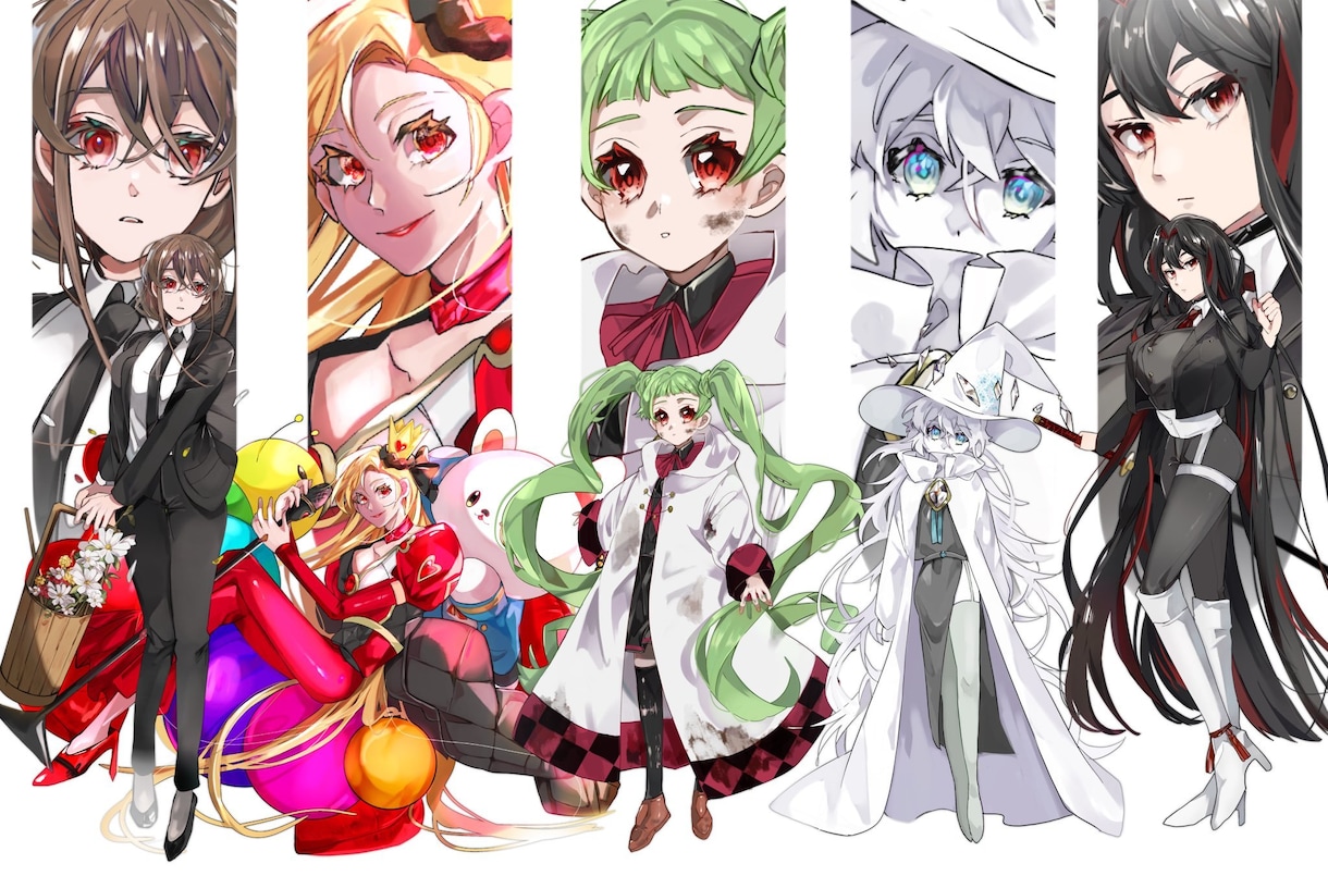 肉感のあるキラキラ立ち絵描きます 配信、ゲームなど様々な場面で使用可能な立ち絵 イメージ1