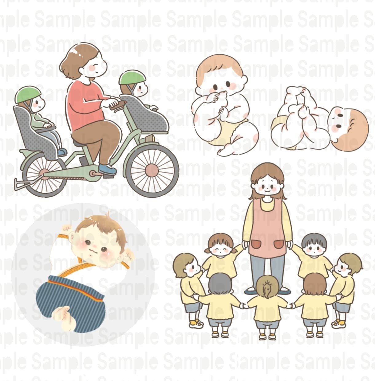 選べる2タイプ！可愛い&丁寧なイラストお描きします 可愛くまとめたい挿絵・広告・教材にいかがですか？ イメージ5