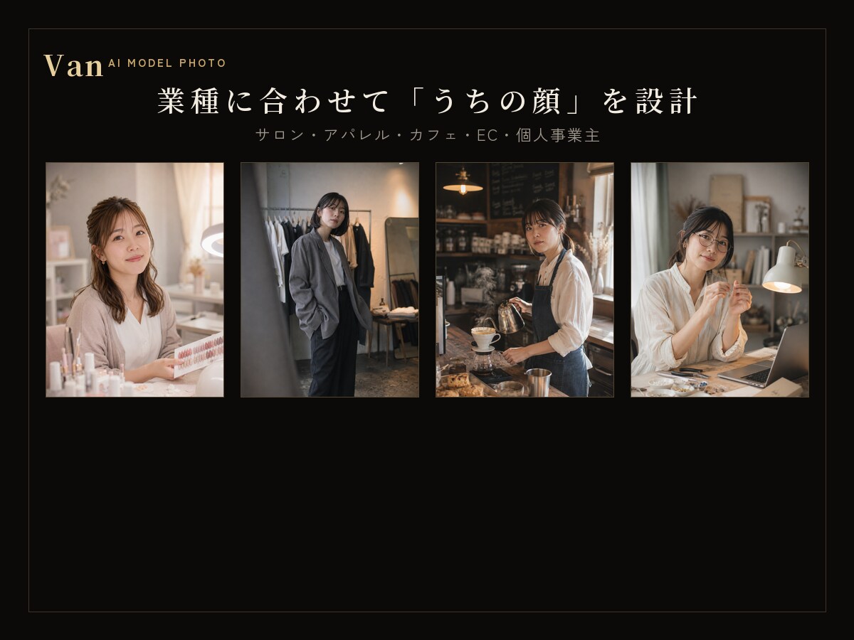 専属AIモデルを顔固定で設計・30枚制作します ブレない顔・世界観・文章まで｜SNSの顔をまるごと設計 イメージ5