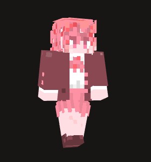 マイクラスキン販売します 可愛いピンクの女の子のマイクラスキンです。 イメージ1