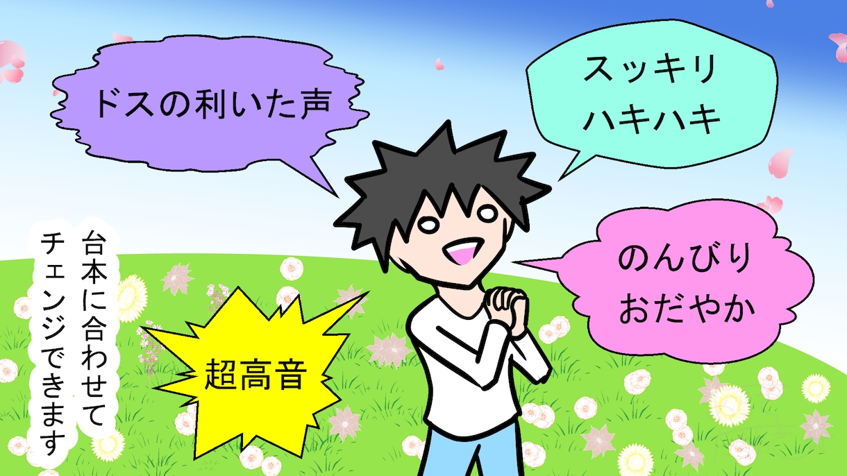 多彩な声でYoutube漫画の声優をします キャラクターを創造する漫画家ならではの役作りで魂を吹き込む！ イメージ2