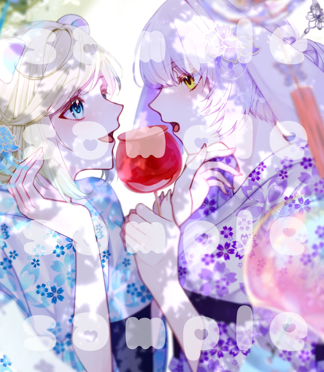 2人組、ペアイラスト制作致します お急ぎ納品も可能です！記念日に間に合わせたい方等是非\✩/ イメージ3