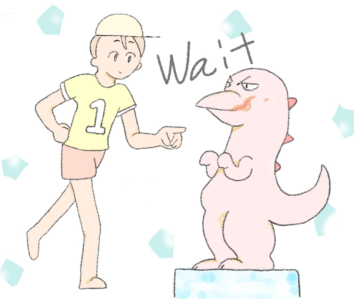 温かみのあるキャラクターイラストを制作します 雰囲気に包まれるイラストで和やかに！ イメージ1