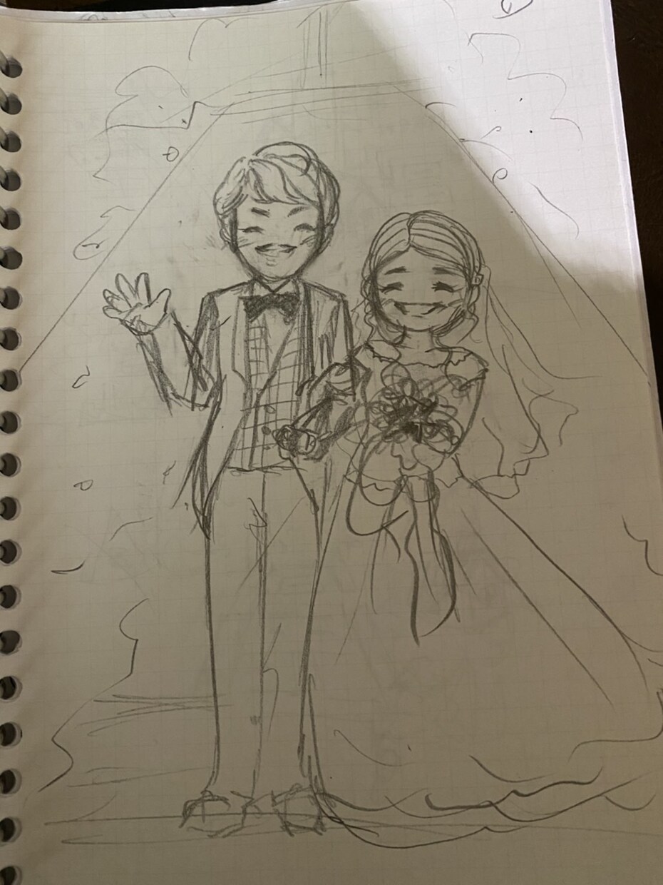 結婚向けに描いてます ふわふわなイラストが得意なので幸せ感を表現できます イメージ4