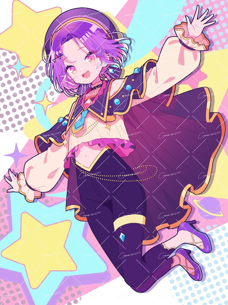 POPで可愛い雰囲気のイラスト制作します SNS・Vtuber向けに魅力的なイラストをご提供 イメージ1