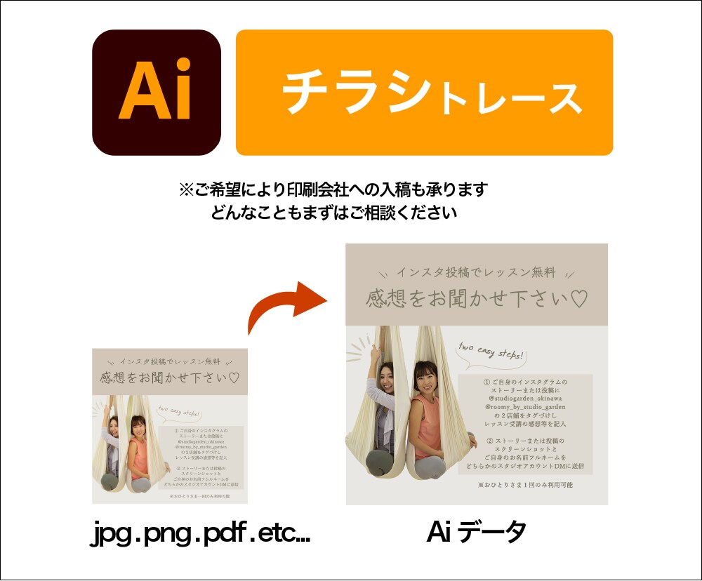画像からAiデータをお作りします AI納品！迅速丁寧にトレース致します！ イメージ5