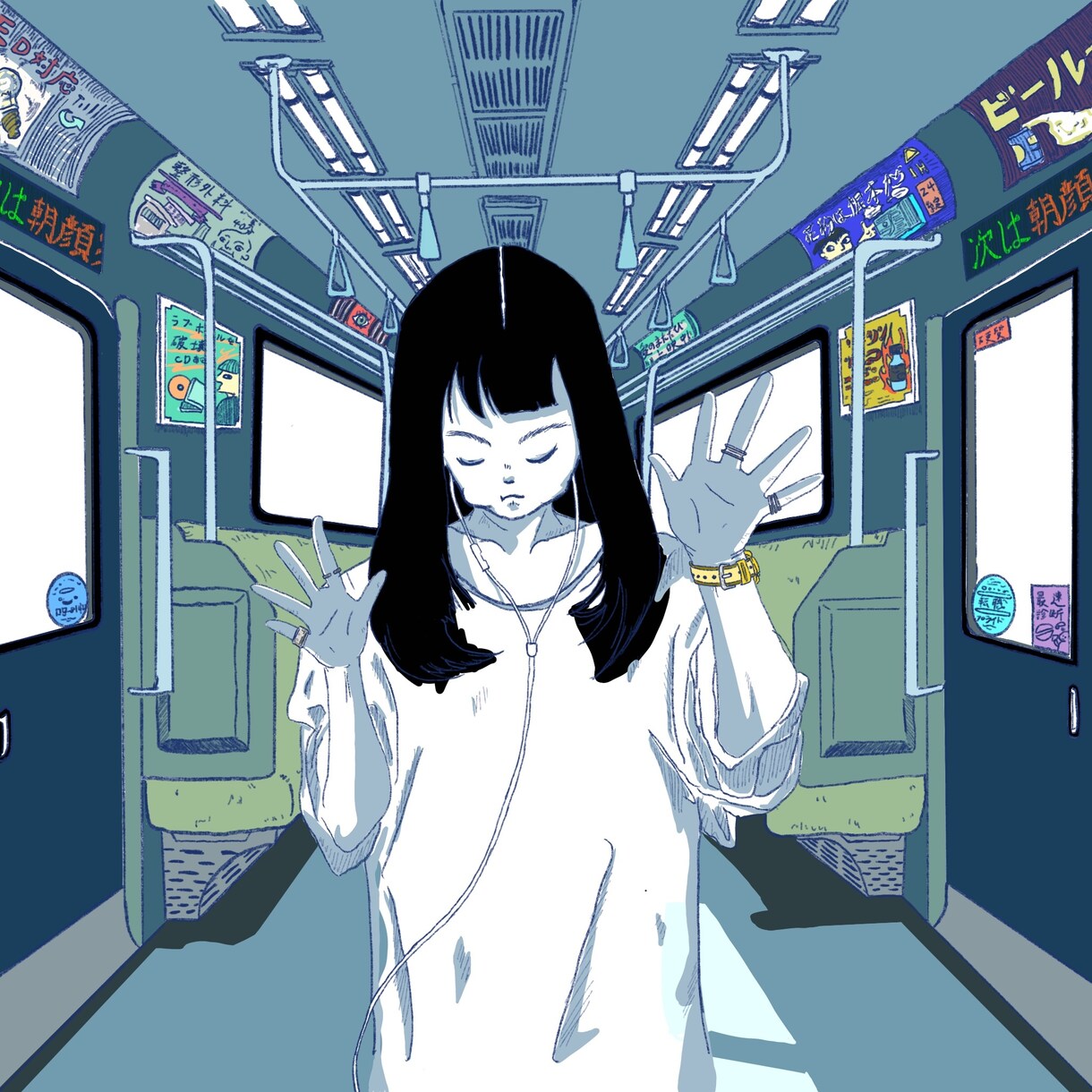 音楽のジャケットのイラスト制作致します CDジャケットやアイコン等の制作を致します。 イメージ2