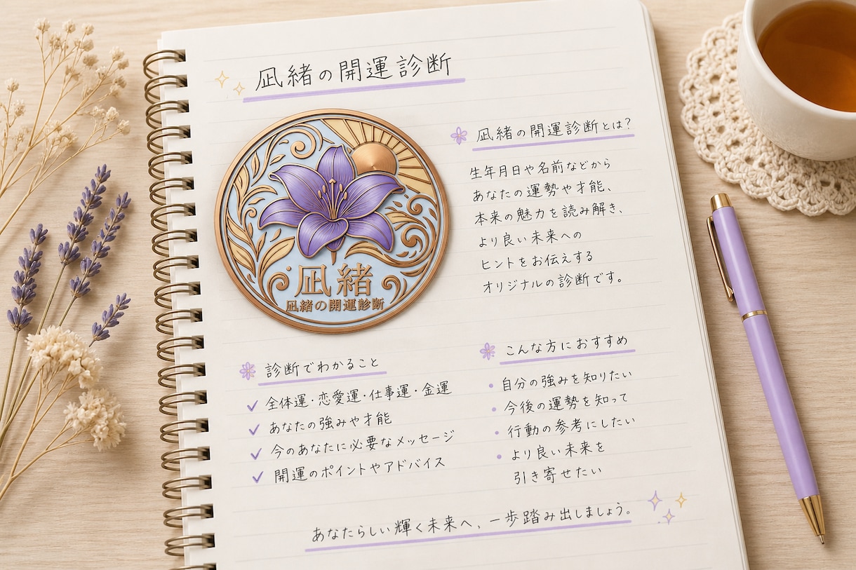 占いジプシー卒業。依存させない開運診断書を届けます 生年月日であなたの本質とこれからの確かな運勢を観定します イメージ1