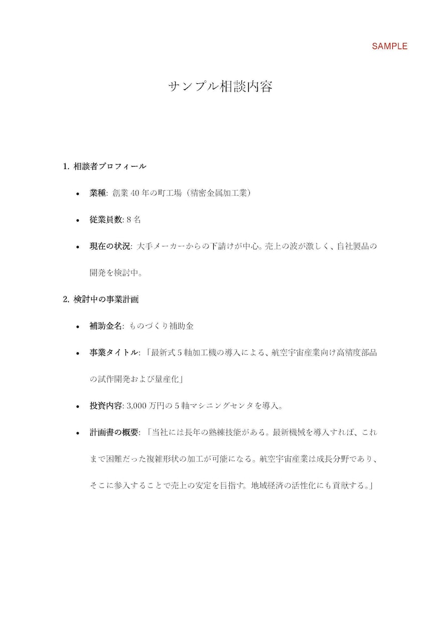 審査官の着眼点で事業計画書の採択率を向上させます プロの法的視点で貴社の事業計画を精密監査 イメージ2