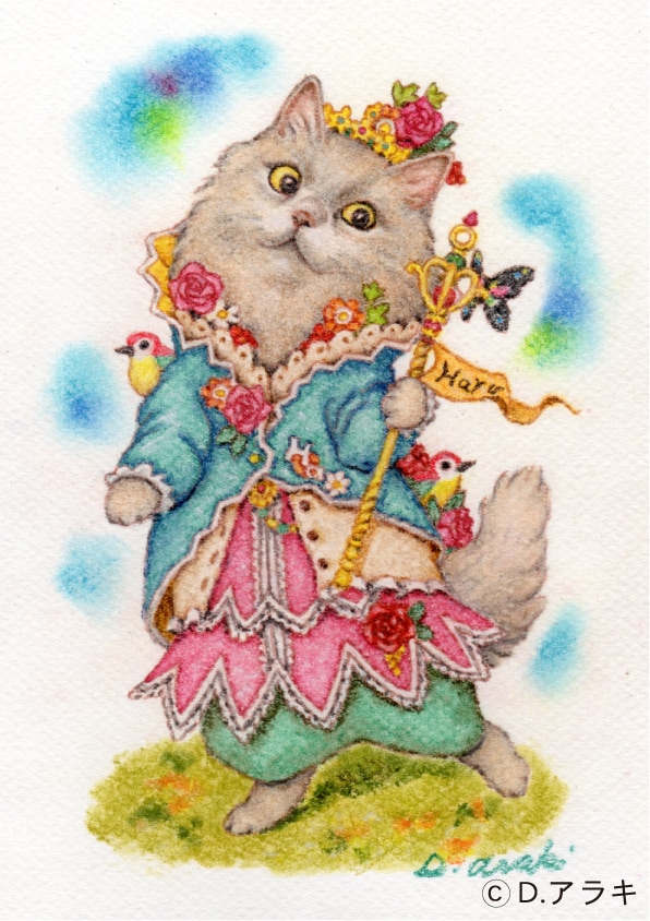 A5サイズ☆ペットの肖像画を描きます ファンタジーなペットの肖像画制作おまかせください☆ イメージ3