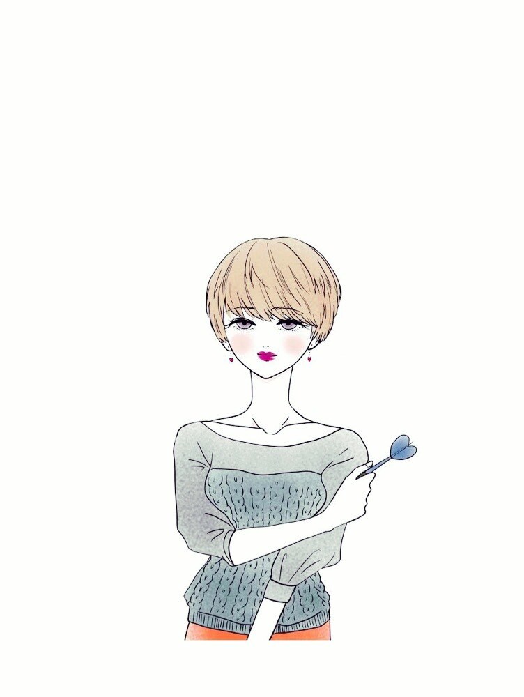 商用OK★シンプルで可愛い似顔絵やアイコン描きます アイコン、プロフィール画像などに★シンプル背景＋文字付 イメージ5