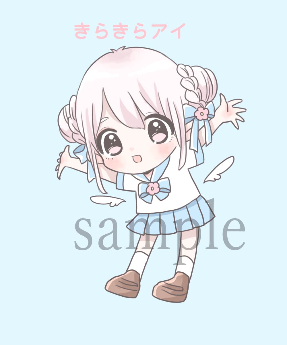 可愛いデフォルメイラストのアイコンを作成します ふわふわ、ほわほわな可愛いあなただけのアイコンを作るっ イメージ1