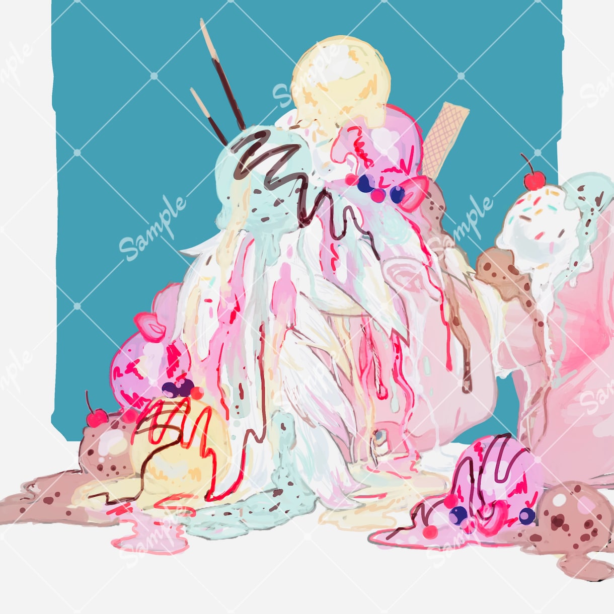 厚塗りイラスト作成します アイコン、壁紙、ＣＤジャケット、動画サムネイルなど イメージ1