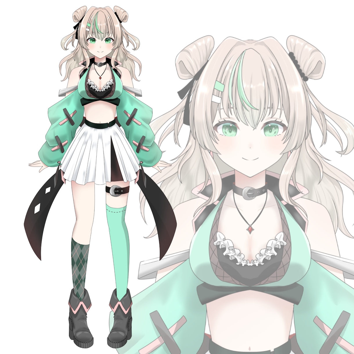 キャラデザ込!!立ち絵制作します 女の子、男の子どちらも制作可能です イメージ2