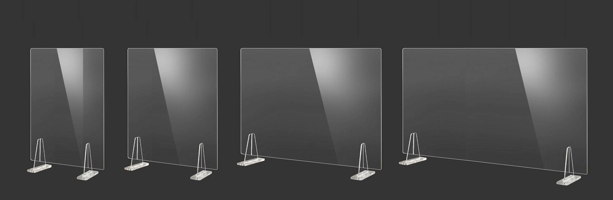 オリジナルのアクリルパーテーション作成いたします 飛沫を防げる仕切り版のサイズや形や色などオリジナルで作成 イメージ1