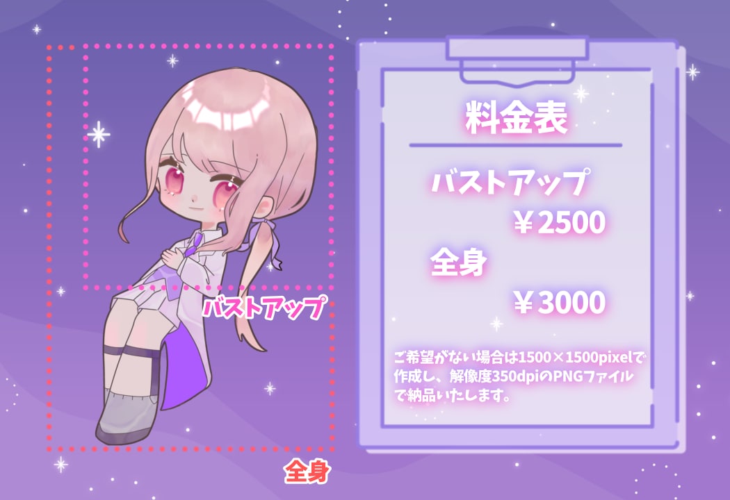商用利用可！シンプル可愛いSDイラスト描きます お安くグッズ制作にぴったりな可愛いデフォルメキャラ描きます！ イメージ2