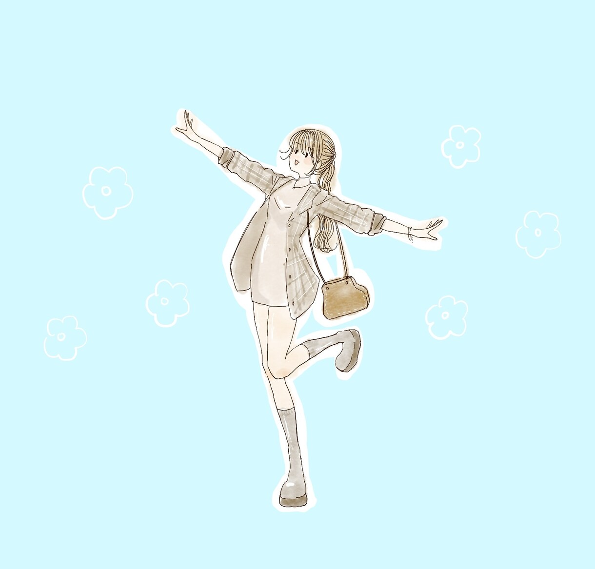 あなたに合わせたイラストを描きます ほのぼの可愛らしい雰囲気のイラスト イメージ7