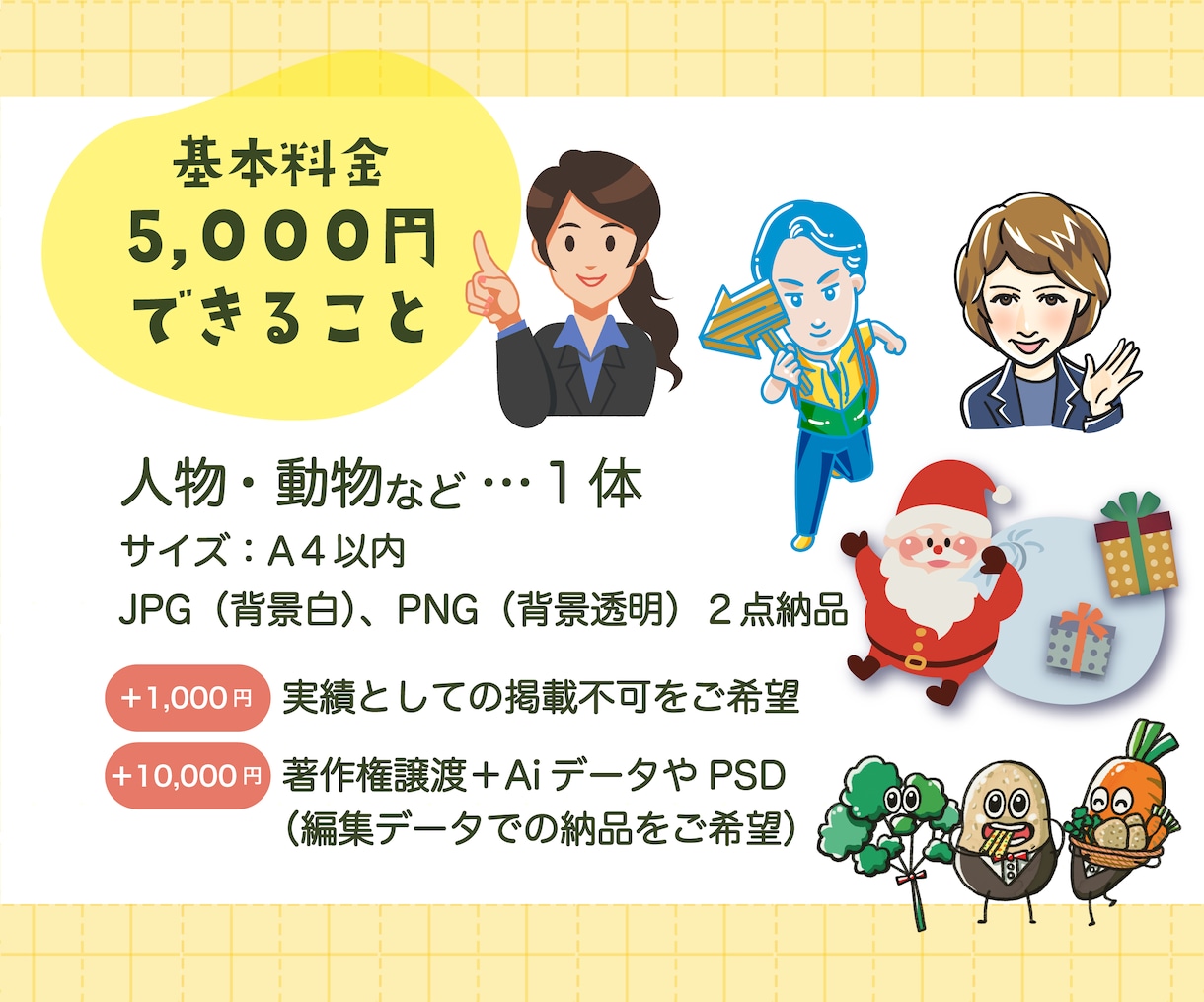 ポップ・ゆるふわオリジナルのキャラクター描きます 商用OK！修正無制限！１ヶ月のアフターフォロー付きで安心♪ イメージ2