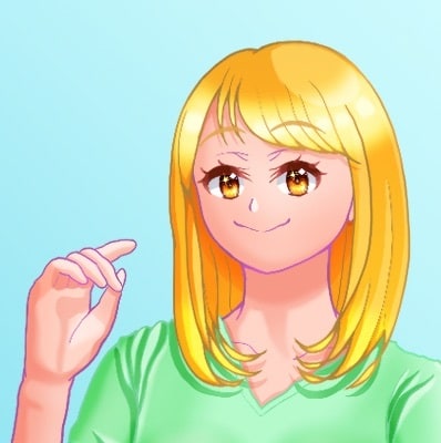 可愛い女の子のアイコンイラストを作成します 〜髪の毛と目をビビッドカラーでご希望の色に〜 イメージ3