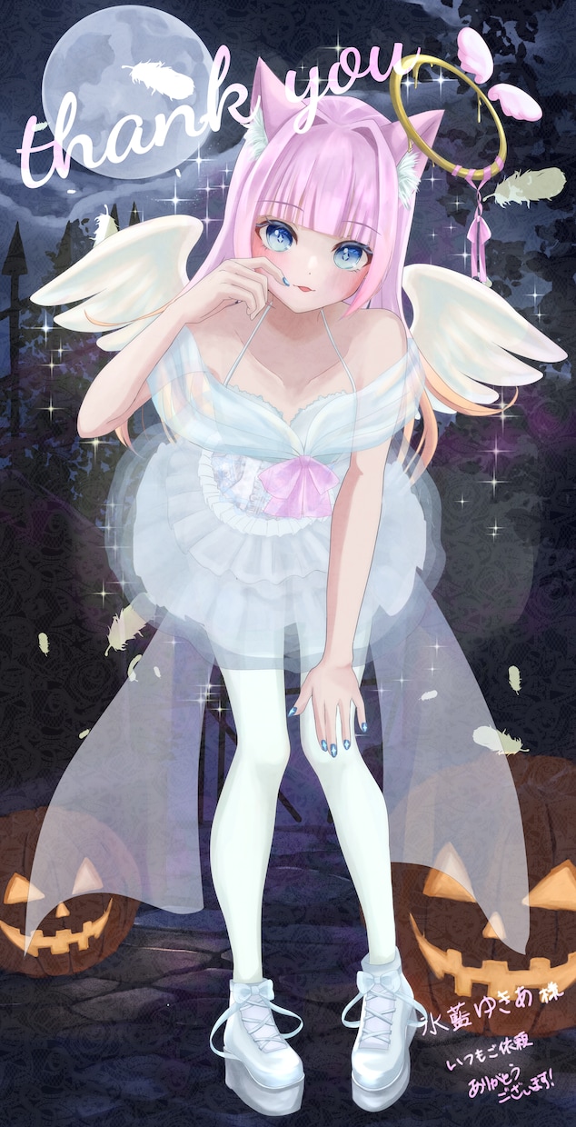 天使イラスト作成します 髪描きおろし、全身対応可能、差分多数 イメージ4