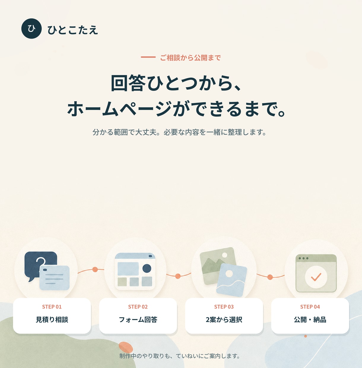 個人事業・企業したての方のHPを制作します ココナラ初出品、10月までの特価価格 イメージ3