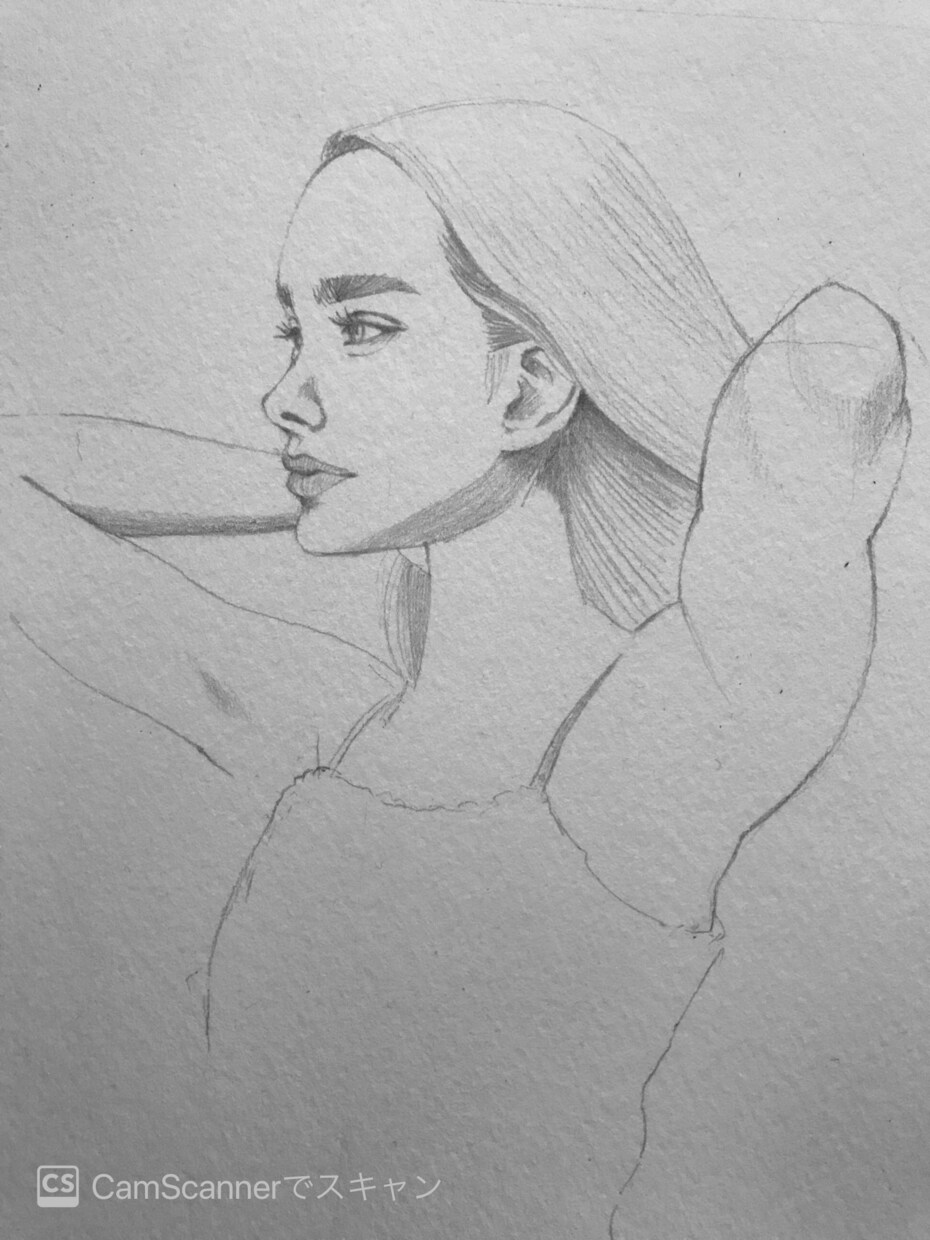 リアルなデッサン風の似顔絵(人物・動物)を描きます 鉛筆スケッチ画、写真を組み合わせ背景も◯。印刷・原画郵送 イメージ6