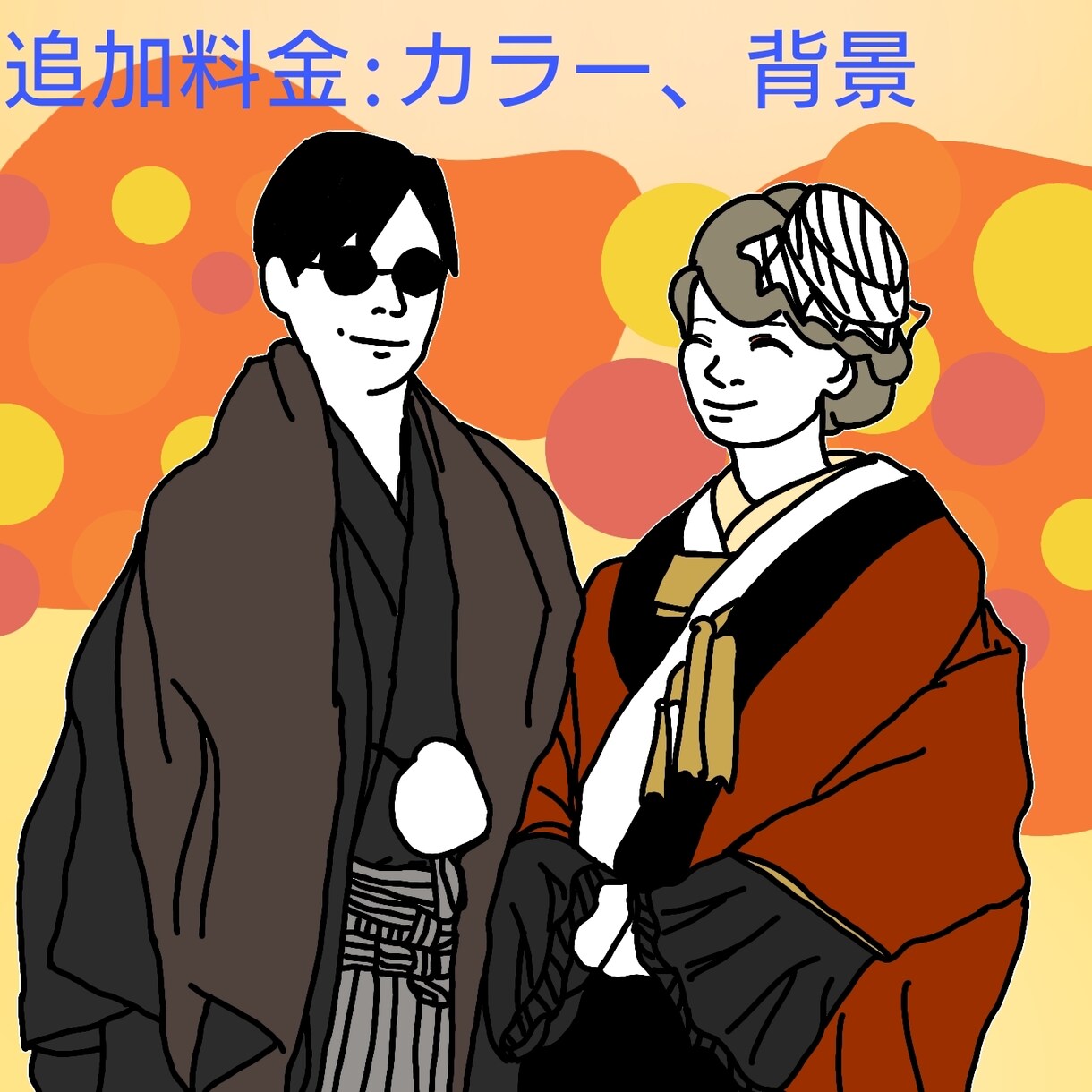 ウェディンググッズ用のイラストを作成します ウェディンググッズに使用する線画イラストを作成します イメージ3