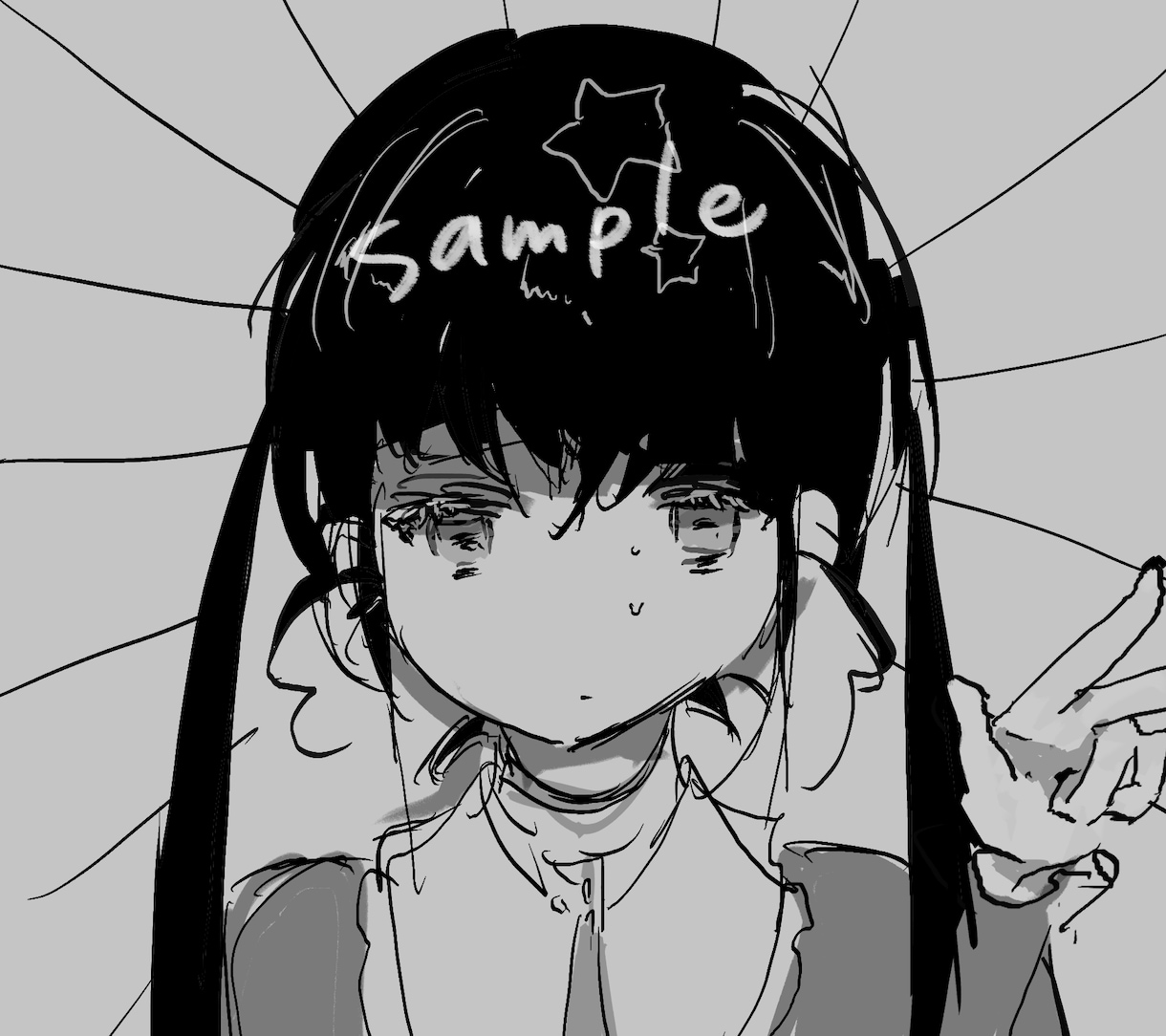 エモ可愛いSNSアイコン作成/SDも描けます オリジナル、2次創作など　修正無制限 イメージ1