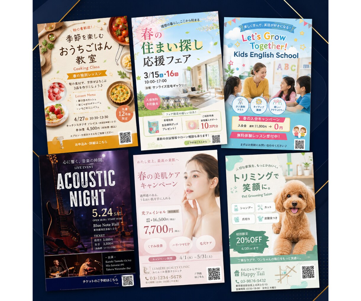 高品質なチラシを制作します 店舗・講座・イベント向けに伝わるデザインを作ります イメージ3