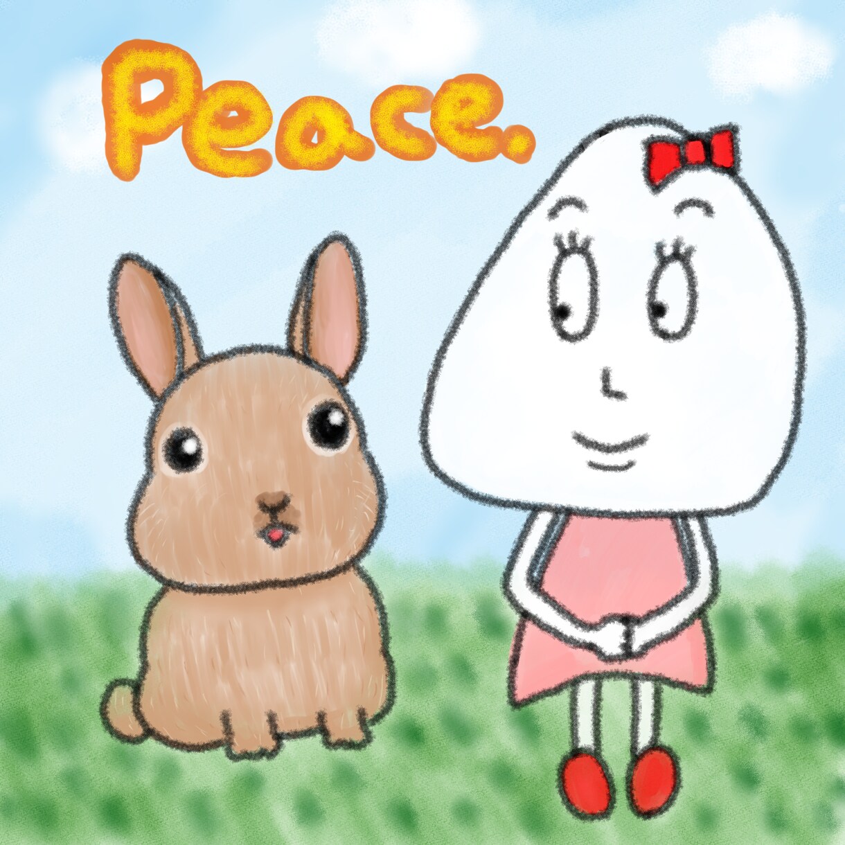 ゆるくて、ポップでシュールなイラスト描きます 独特なイラストで味を出します。SNSアイコンなどにどうぞ イメージ1
