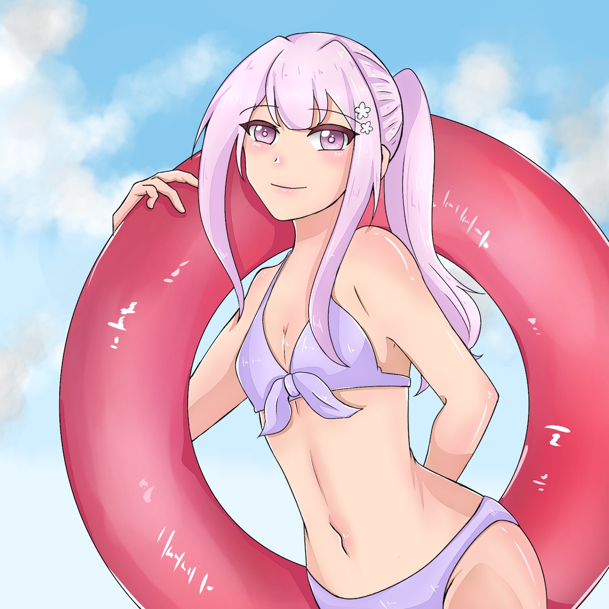 夏にぴったり水着SD量産イラスト描きます シートで選ぶだけ！​グッズ化・商用利用OK可愛い水着姿1枚絵 イメージ3