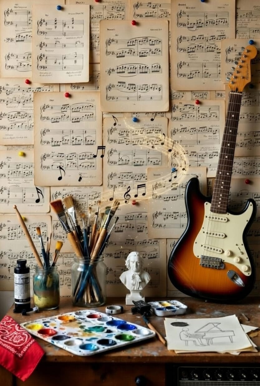 音源からバンド譜を採譜して楽譜を作成します 音源からバンド譜を採譜！ギター・ドラム対応 イメージ1