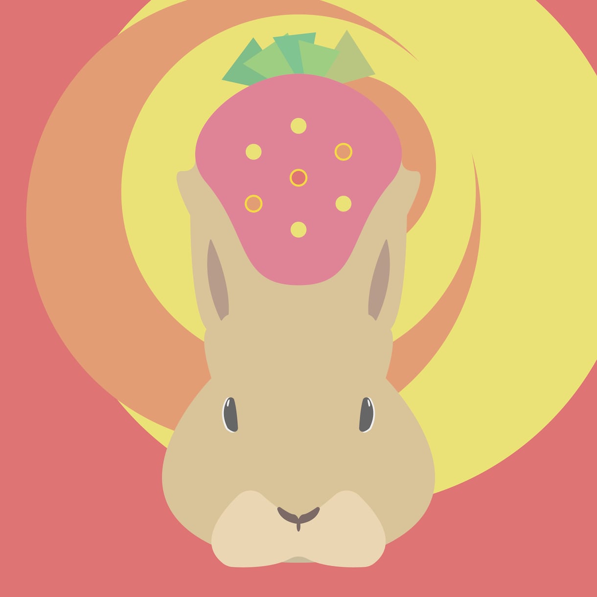 ゆる系デフォルメ幾何学アイコンつくります 幾何学だけどかわいくゆるいデフォルメイラストをお描きします！ イメージ2