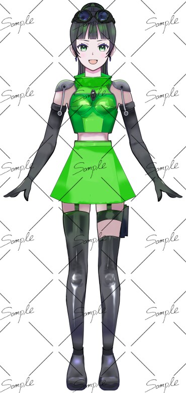 SFキャラクターの女の子をDL販売します IRIAM・TRPG・配信などに使用できます イメージ2
