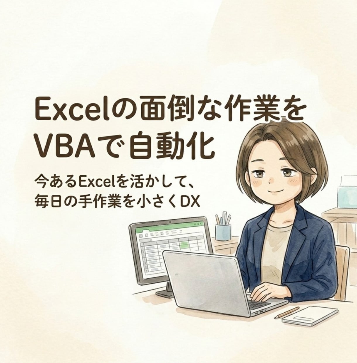 Excelの面倒な作業を小さくDXします 毎日の「ちょっと面倒」、まずはそのままお聞かせください イメージ1