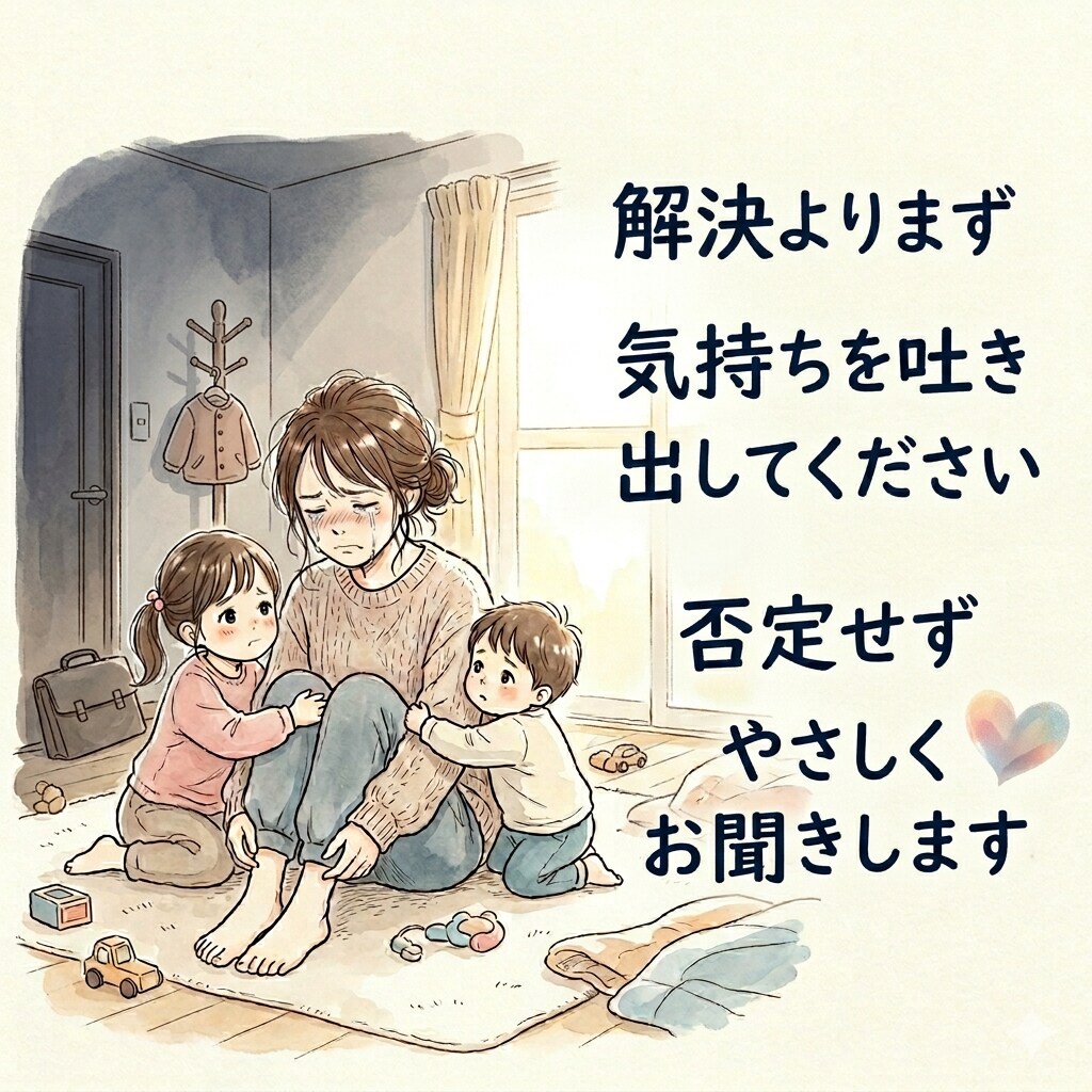 限界ワンオペ育児の気持ちを否定せず聞きます 限界ワンオペ育児の悩み聞きます。 イメージ3