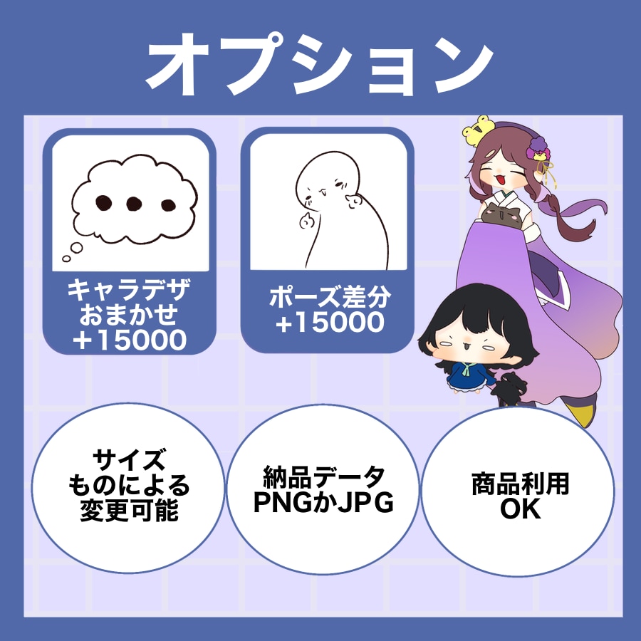 アイコンや1枚絵可愛い絵描きます アイコン、1枚絵など描きますを描きます。アホな顔描きます イメージ6