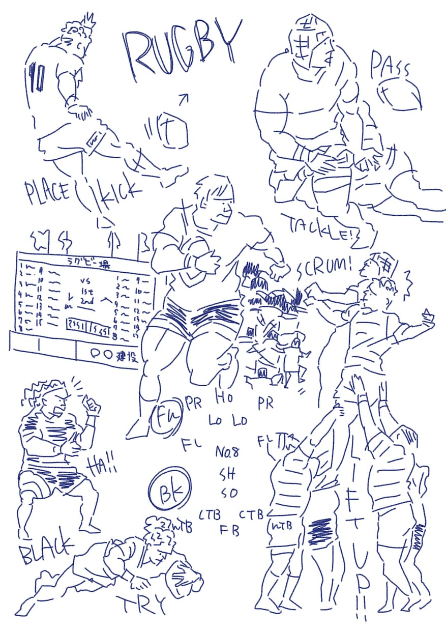 スポーツイラスト描いちゃいます めっちゃカッコいいチームT作りましょう♪ イメージ2