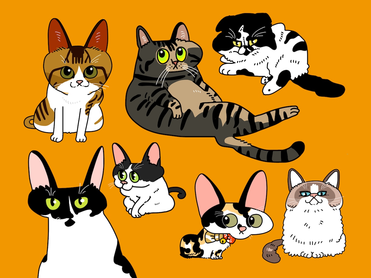 POPでシュールな動物の似顔絵描きます 全動物OK！シンプルで個性的にキャラクター化！ イメージ1